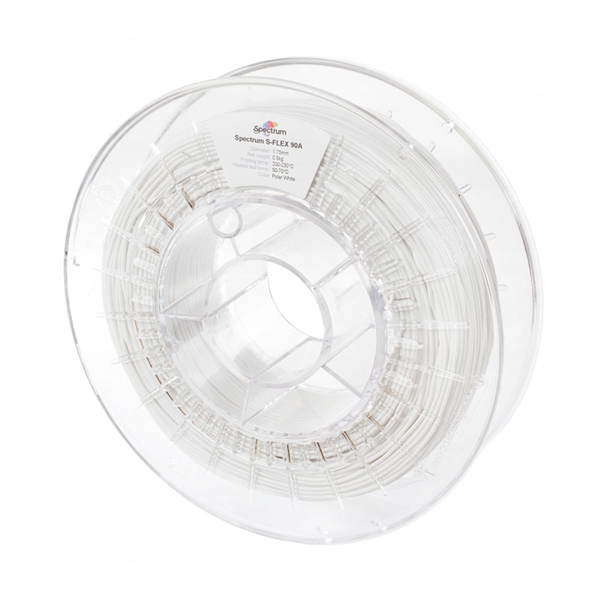 Polnilo za 3D tiskalnik, S-Flex 90A, 1,75 mm, 500 g, polarno bela