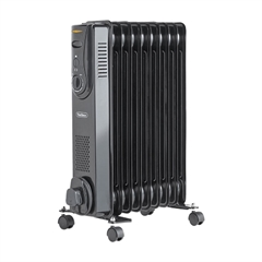 Oljni radiator VonHaus 2514060, 2000 W, odprt, črn