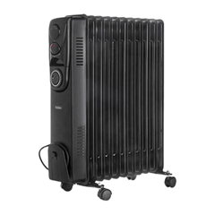 Oljni radiator VonHaus 2500645, 2500 W, odprt, črn