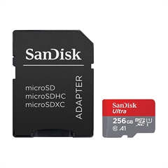 Spominska kartica SanDisk Ultra Micro SDXC UHS-I U1, 150 MB/s, 256 GB + SD Adapter