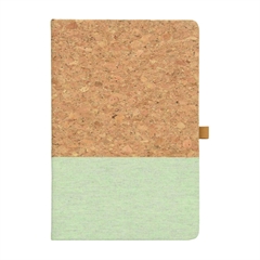 Beležnica Cork, A5, 96 listov, pastelno zelena