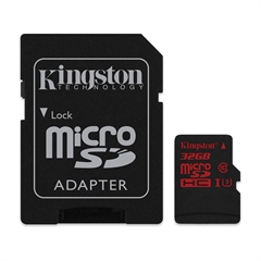 Spominska kartica Kingston Micro SDHC UHS-I U3, 90 MB/s, 32 GB + SD adapter