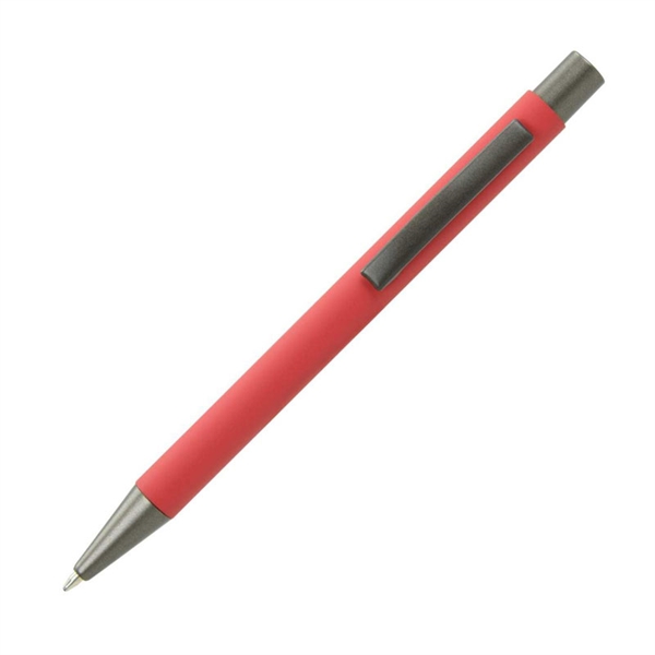 Kemični svinčnik Oslo Rubber, kovinski, rdeč