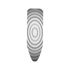 Prevleka za likalno desko Brabantia B, 124 x 38 cm, 2 mm, sivi krogi