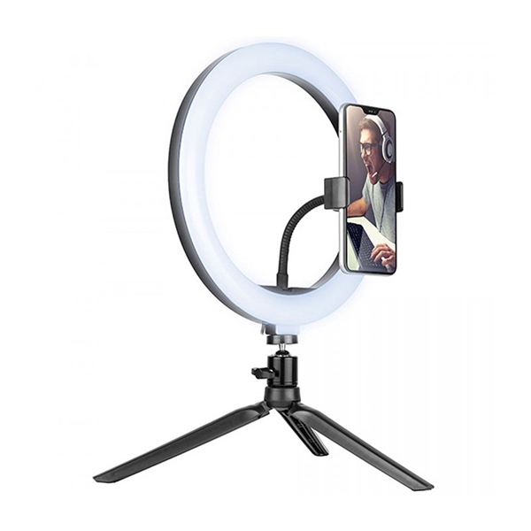 Svetlobni obroč z mini tripod stojalom Tracer LED