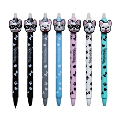 Kemični svinčnik Erasable pens Bulldog familly Colorino, sortirano