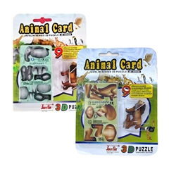 Sestavljanka Animal Card 3D, sortirano, 1 kos