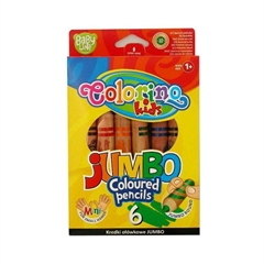 Barvice Colorino Jumbo, okrogle, z šilčkom, 6 kosov