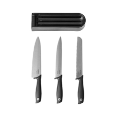 Set kuhinjskih nožev Brabantia z nastavkom, 3 kosi