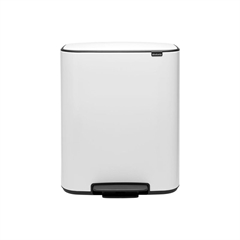 Koš za smeti Brabantia Bo Pedal Bin, 2 x 30 L, bel