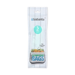 Biorazgradljive vreče za smeti Brabantia PerfectFit, 6 L, 10 kosov