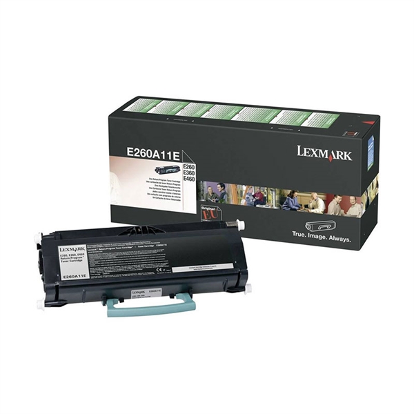 Toner Lexmark E260A11E (črna), original