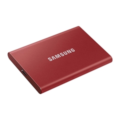 Zunanji prenosni disk Samsung T7 SSD, 500 GB, rdeč