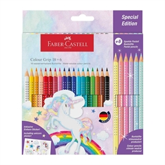 Barvice Faber-Castell Grip Unicorn, 24 kosov