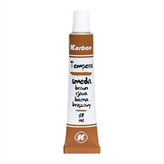 Tempera barva Karbon, v tubi, rjava, 18 ml