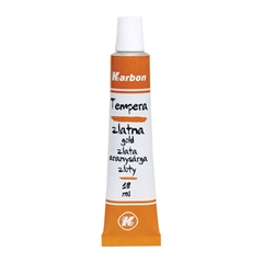 Tempera barva Karbon, v tubi, zlata, 18 ml