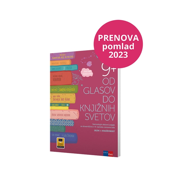 OD GLASOV DO KNJIŽNIH SVETOV 9+, SAMOSTOJNI DELOVNI ZVEZEK