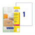 Etikete Zweckform L7567-25, prozorne