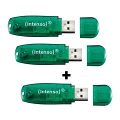 USB ključ Intenso Rainbow, 8 GB, zelena, 2 + 1 gratis