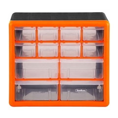 Organizator Vonhaus, 12 delni, oranžno črn