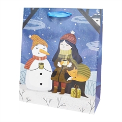 Otroška novoletna darilna vrečka, jumbo, snežak