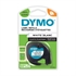 Trak Dymo LTAG 91221, 12 mm / 4 m (črn/bel), original