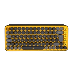 Tipkovnica Logitech POP Keys z emoji, rumena, brezžična