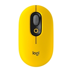 Miška Logitech POP z emoji, brezžična, rumena