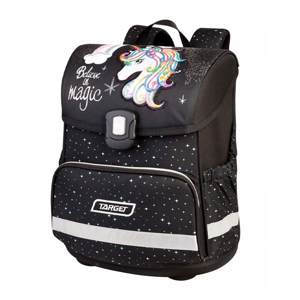 Ergonomska šolska torba Target GT Click Rainbow Unicorn, anatomic