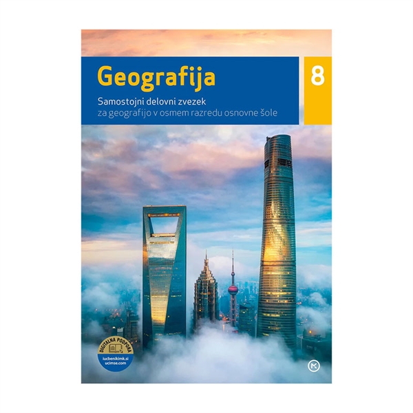 GEOGRAFIJA 8, sam. del. zvezek  (2. IZDAJA), s kodo za portal eŠolaMK