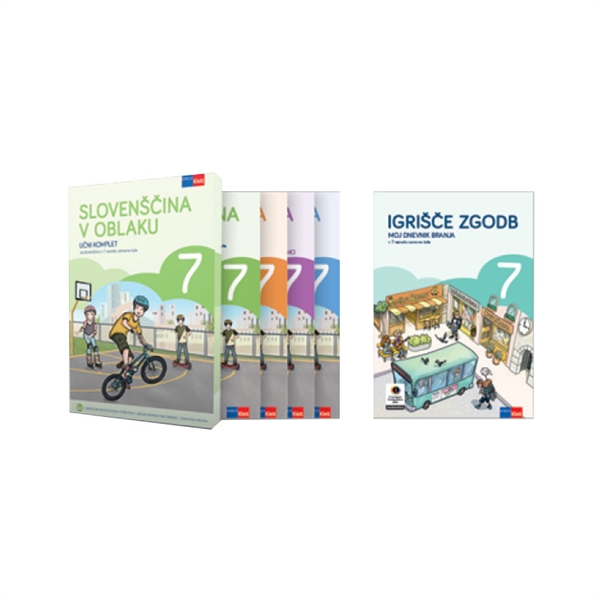 SLOVENŠČINA V OBLAKU 7 + IGRIŠČE ZGODB 7, SDZ