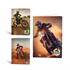 Komplet zvezkov A4 Rucksack Only, Motocross, mali karo 5 mm, 52 listov, sortirano, 7 + 3 GRATIS