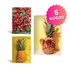 Zvezek A4 Rucksack Only, Fruits, brezčrtni, 52 listov, sortirano, 5 kosov