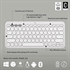 Tipkovnica Logitech Pebble Keys 2 K380s, brezžična, bela