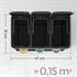 Koš za smeti Songmics 3v1, 3 x 8 L