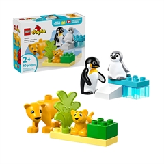 LEGO DUPLO: Družine divjih živali: pingvini in levi