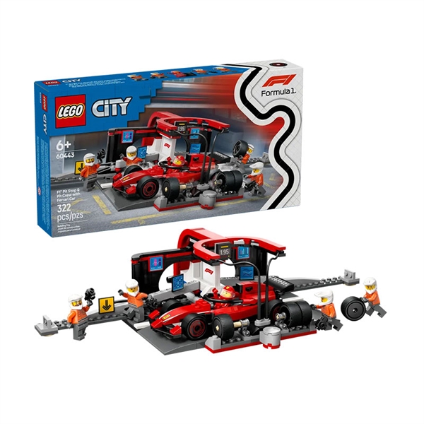 LEGO City: Servisni boks in mehaniki z avtomobilom Ferrari F1