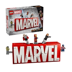 LEGO Marvel: Logotip in mini figure MARVEL