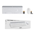 Tipkovnica Logitech Slim Wireless Combo MK470 z miško, bela, brezžična