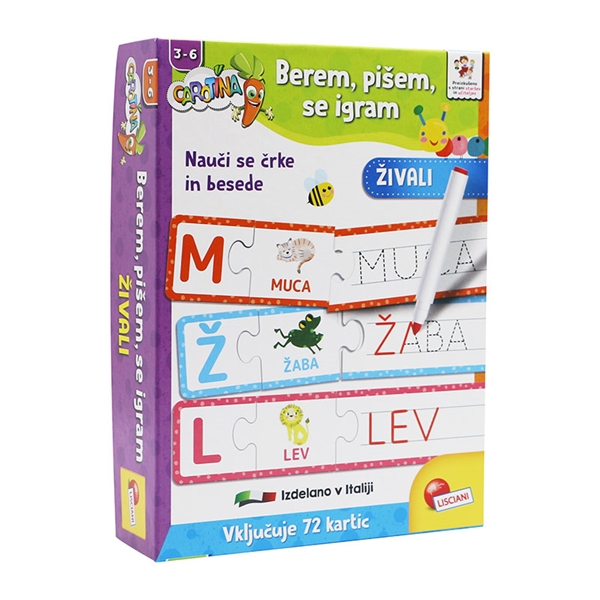 Igra Lisciani Berem, pišem, se igram