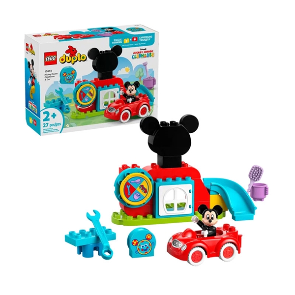 LEGO DUPLO: Klubska hiša in avto Miki Miške