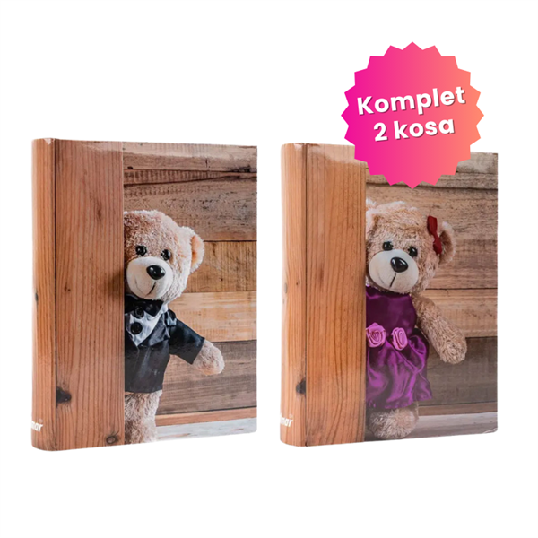 Darilni paket najlepših spominov Medvedek: 2x Foto album, 200 + 200 slik