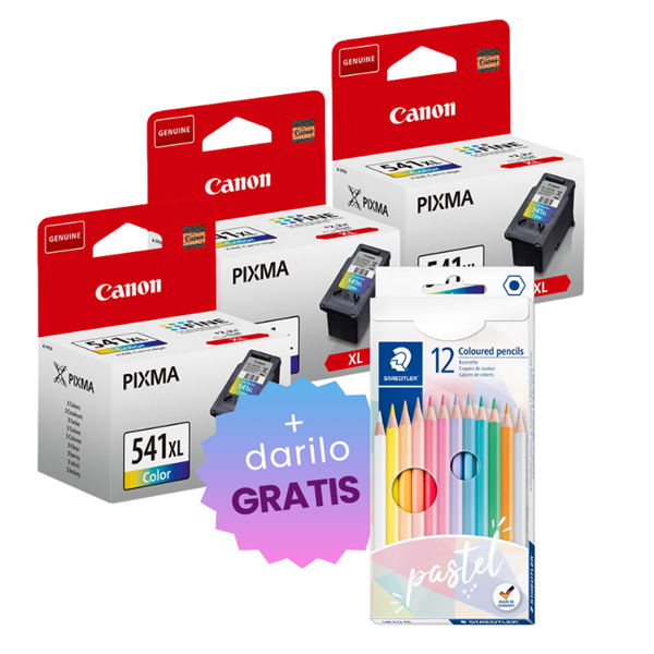 Komplet kartuš Canon CL-541XL (barvna), original, 3 kosi + DARILO GRATIS