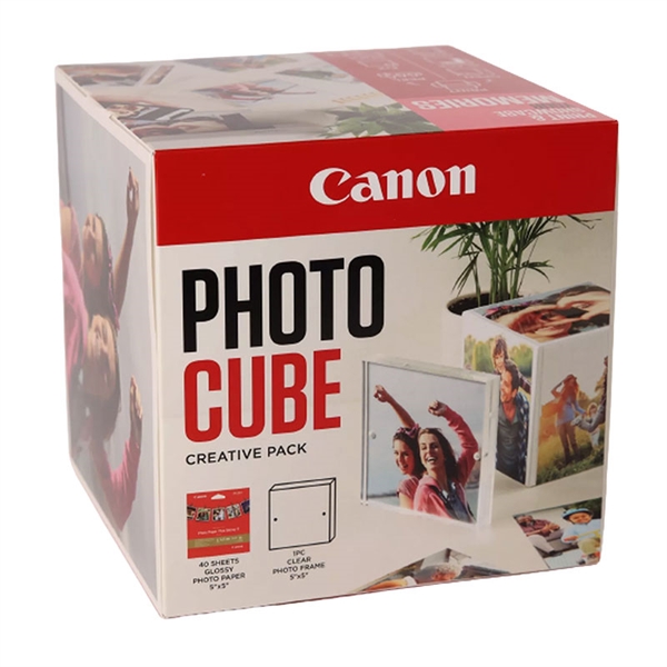 Foto kocka Canon Creative Pack s foto papirjem in okvirjem, sortirano