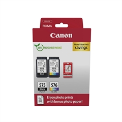 Komplet kartuš Canon PG-575 + CL-576, original + foto papir
