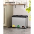 Koš za smeti Songmics, 3x 15 L, srebrn