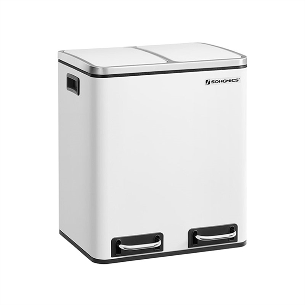 Koš za smeti Songmics, 2x 15 L, siv
