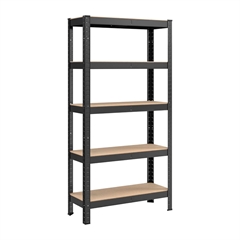 Regal Songmics GLR030B21, 5 delni, (150 x 75 x 30 cm), črn