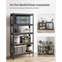 Regal Songmics GLR030B21, 5 delni, (150 x 75 x 30 cm), črn