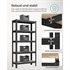 Regal Songmics GLR030B21, 5 delni, (150 x 75 x 30 cm), črn